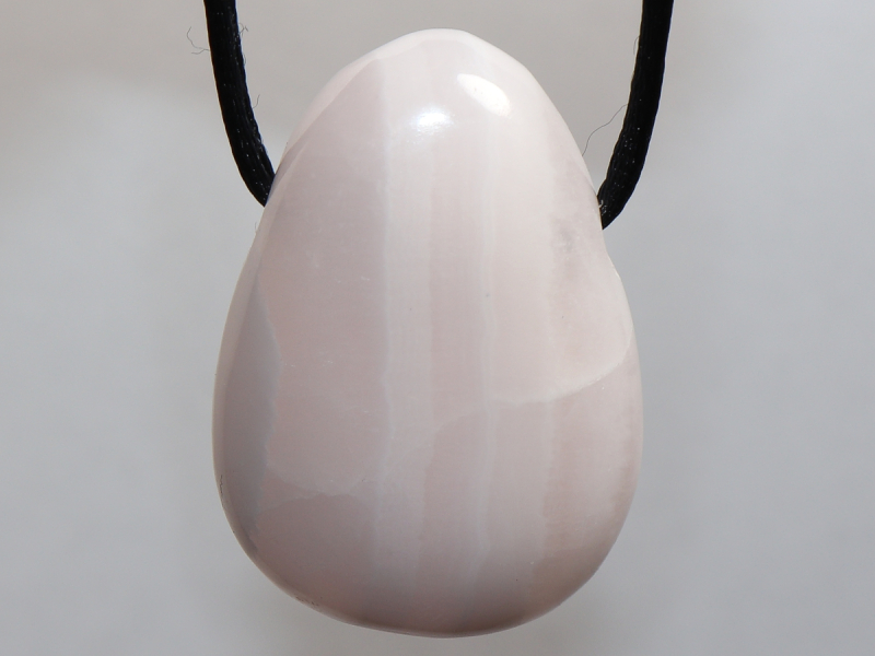 mangano calcite with cord or silver 925