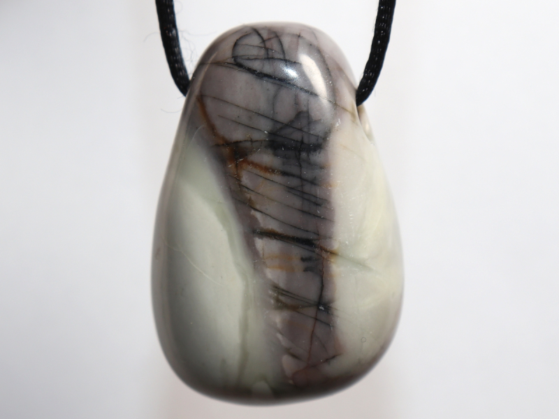Picasso marble with cord or silver 925