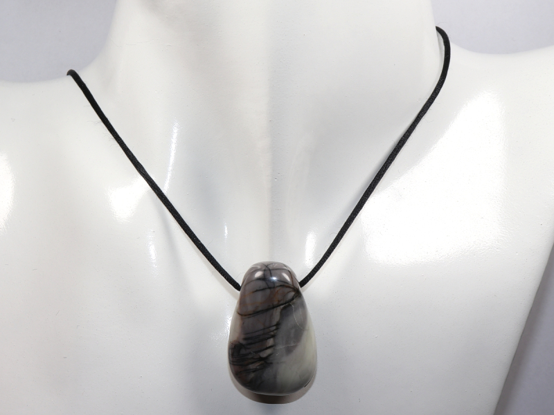 Picasso marble with cord or silver 925