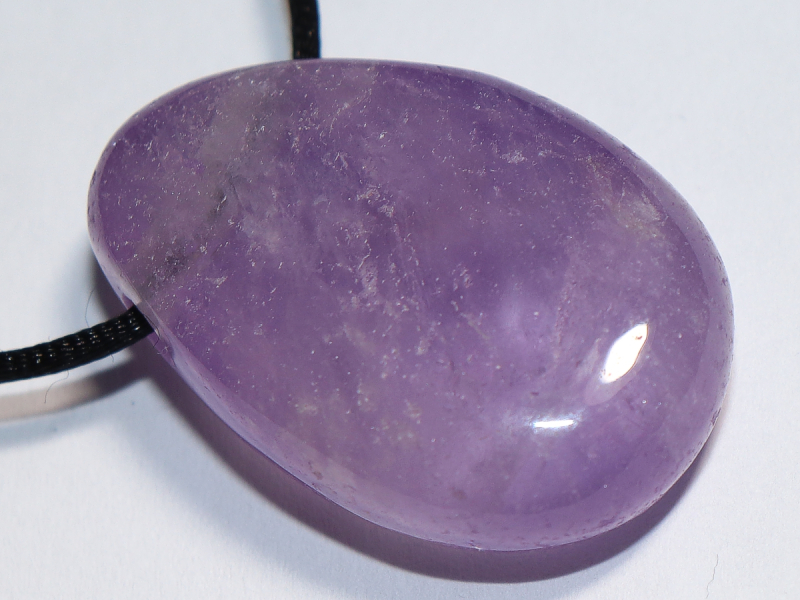 amethyst with cord or silver 925