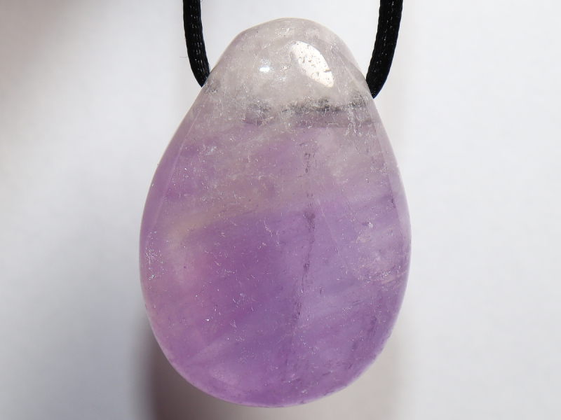 amethyst with cord or silver 925