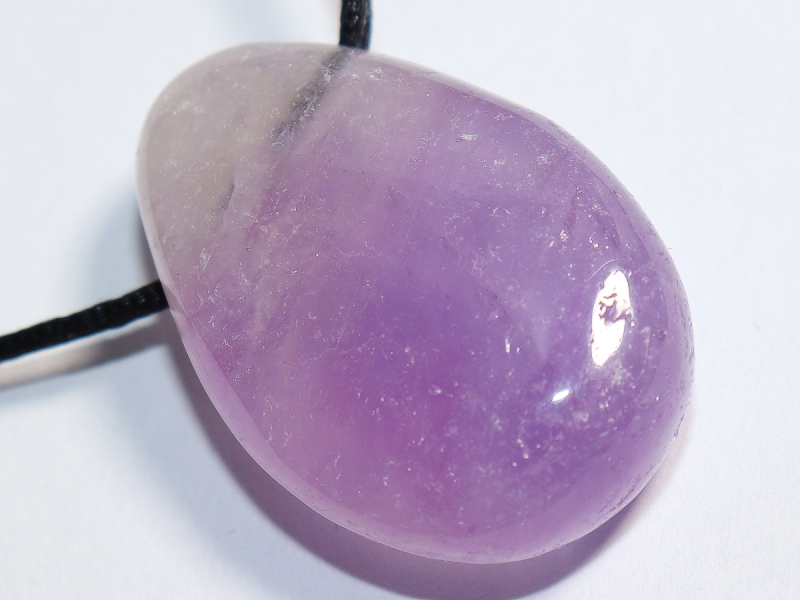 amethyst with cord or silver 925