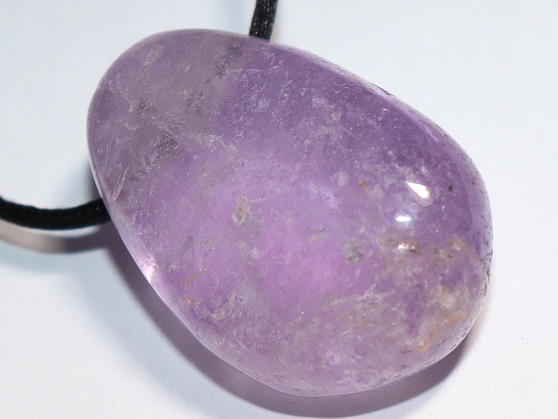 amethyst with cord or silver 925