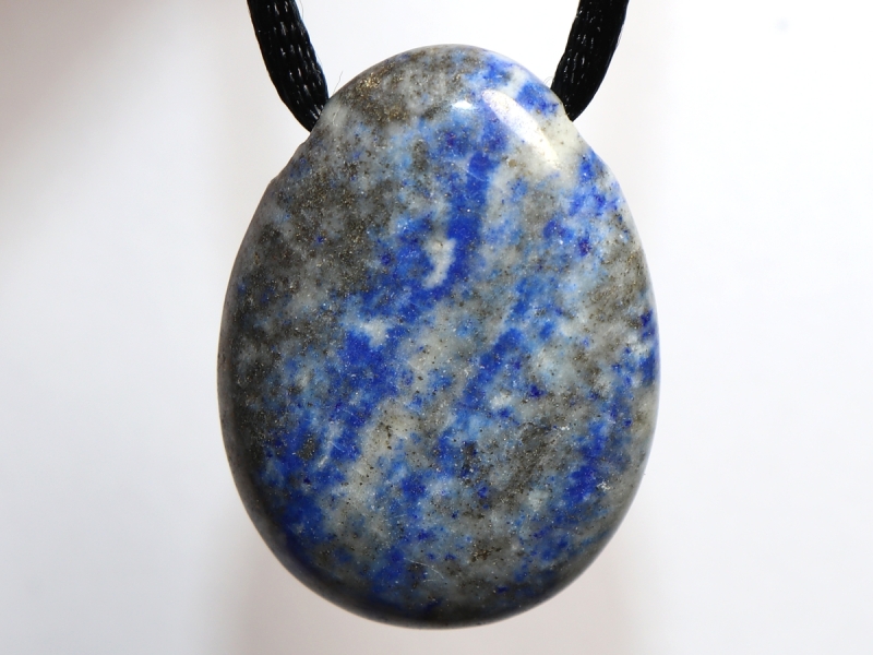 lapis lazuli with cord or silver 925