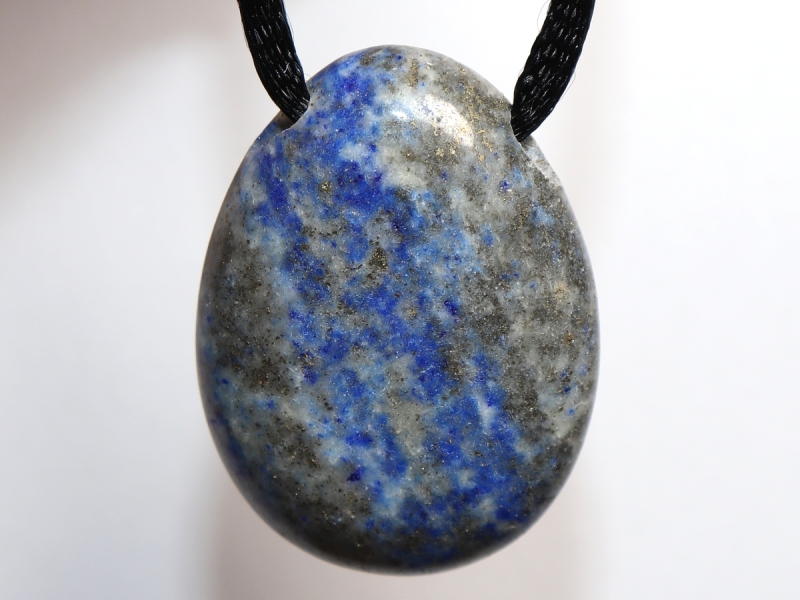 lapis lazuli with cord or silver 925