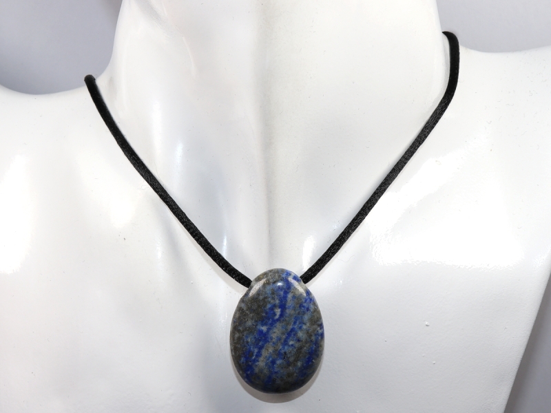 lapis lazuli with cord or silver 925