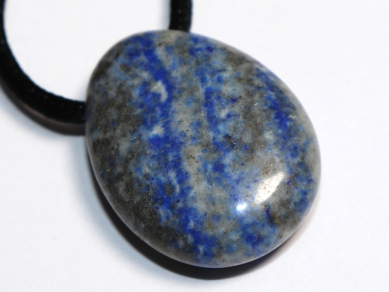 lapis lazuli with cord or silver 925