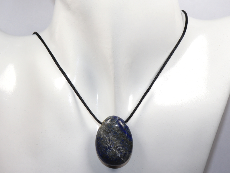 lapis lazuli with cord or silver 925