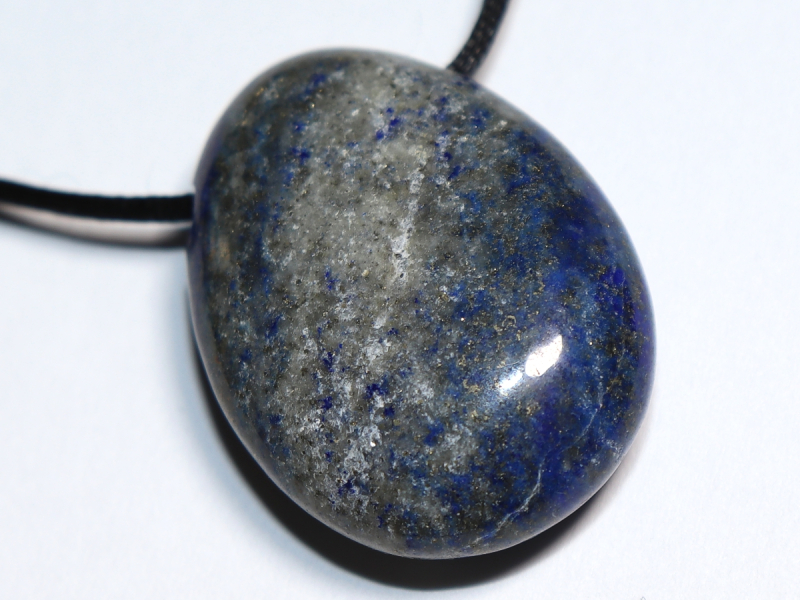 lapis lazuli with cord or silver 925
