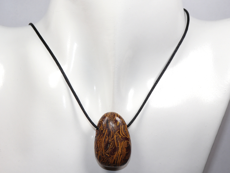 snake jasper with cord or silver 925