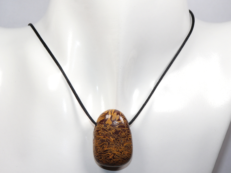 snake jasper with cord or silver 925