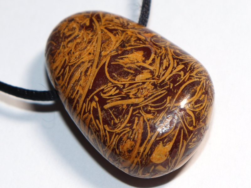 snake jasper with cord or silver 925