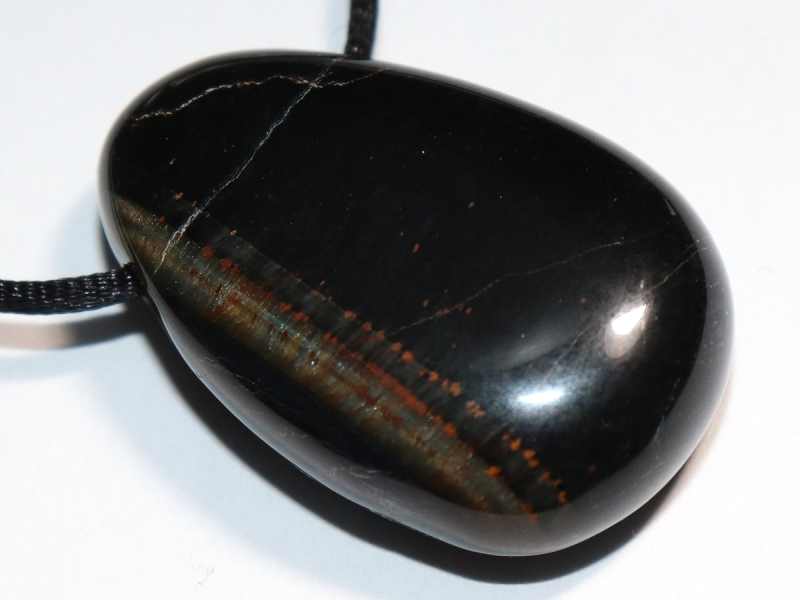 Falkenauge mit Tigerauge mit Band oder Silber 925