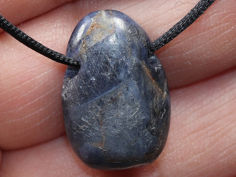 sapphire with cord or silver 925