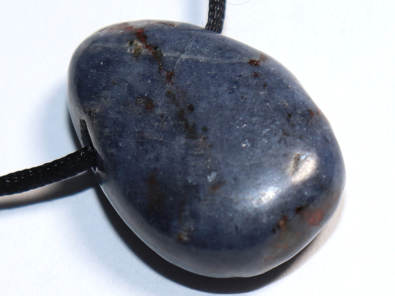 sapphire with ruby with cord or silver 925