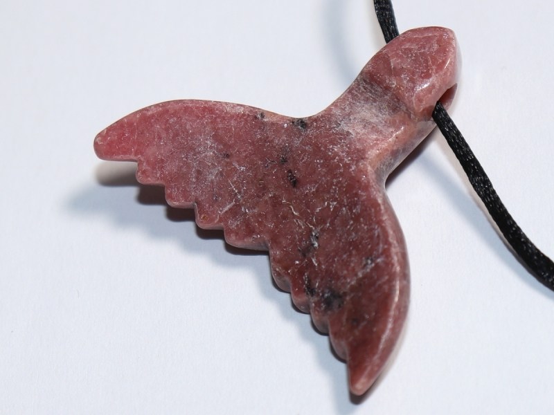 rhodonite with cord or silver 925