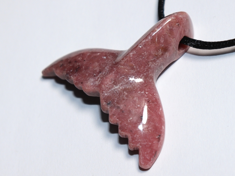 rhodonite with cord or silver 925