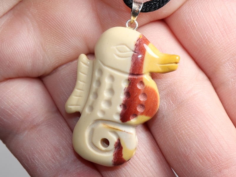 mookaite with cord or silver 925