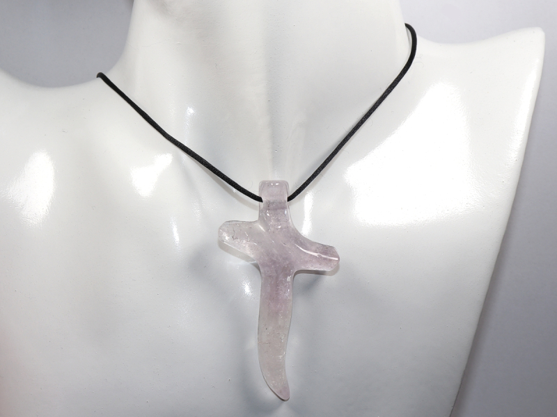 amethyst with cord or silver 925