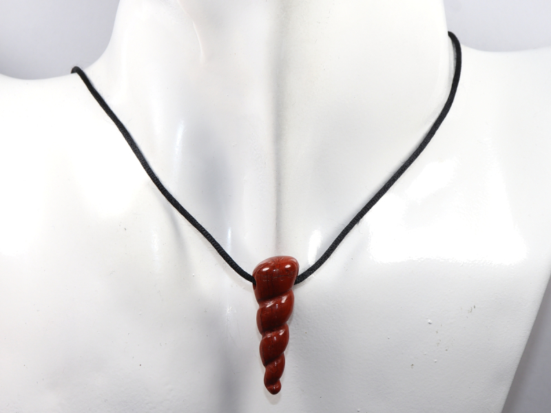 roter Jaspis mit Band oder Silber 925