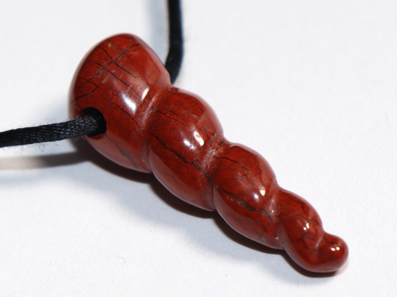 roter Jaspis mit Band oder Silber 925