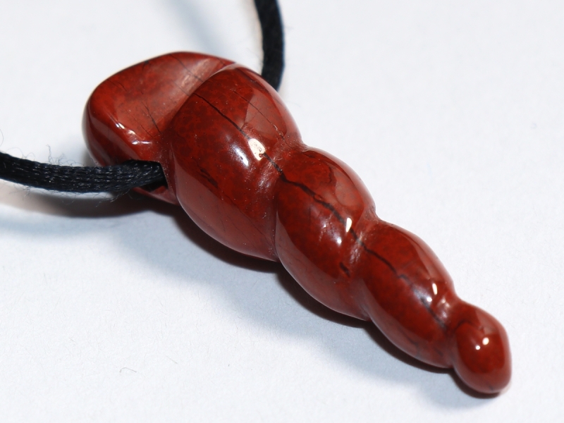 roter Jaspis mit Band oder Silber 925