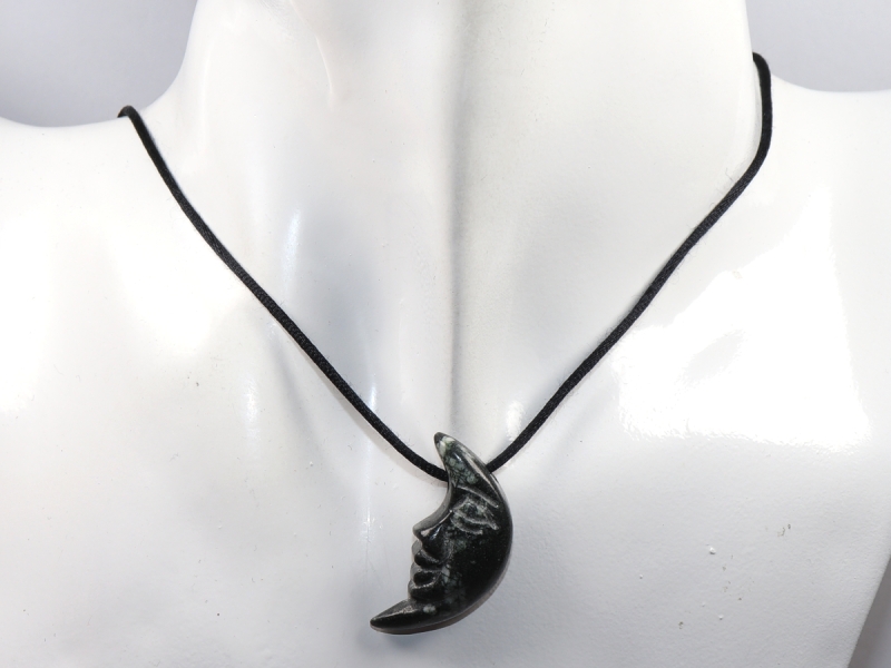 chrysanthemum stone with cord or silver 925