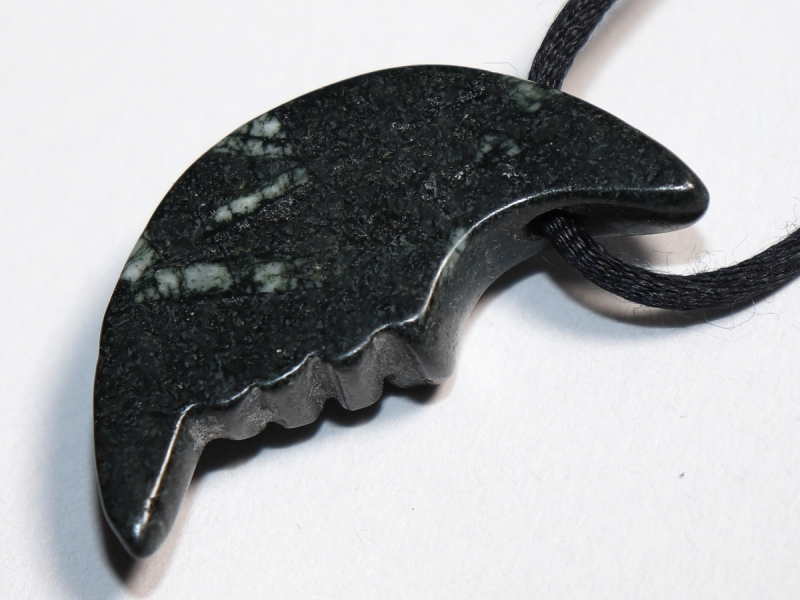 chrysanthemum stone with cord or silver 925