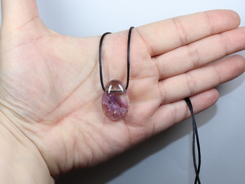 Ametrin mit Band oder Silber 925