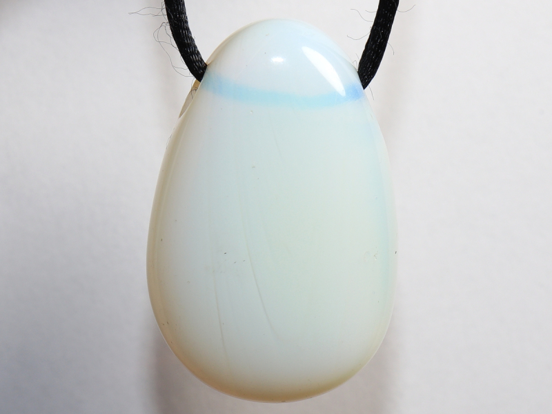 opal glass with cord or silver 925