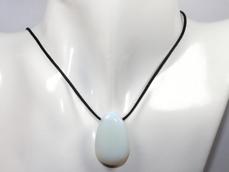opal glass with cord or silver 925