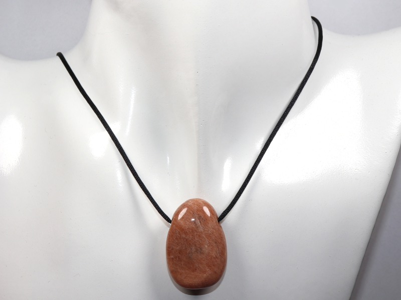 moonstone with cord or silver 925