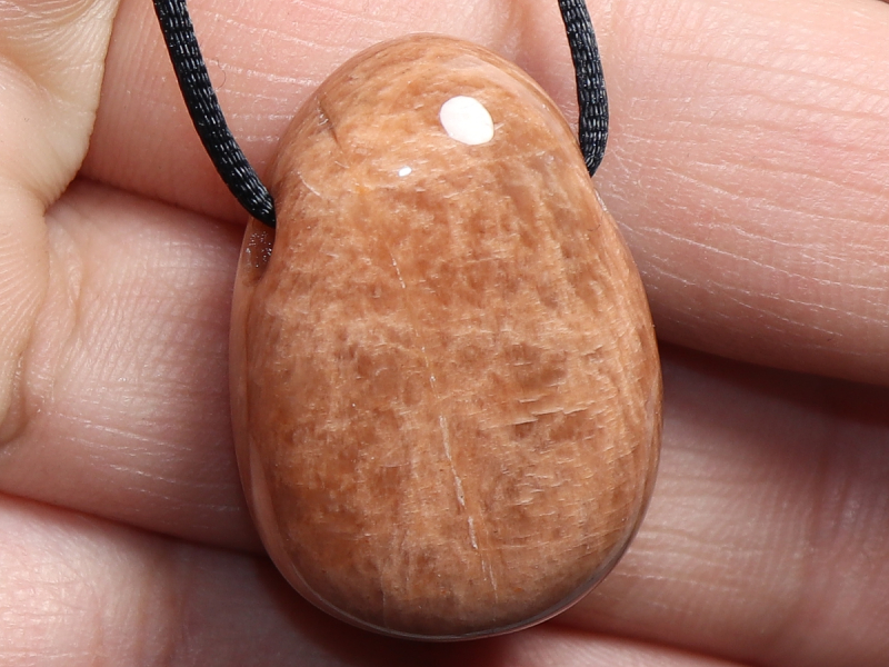 moonstone with cord or silver 925