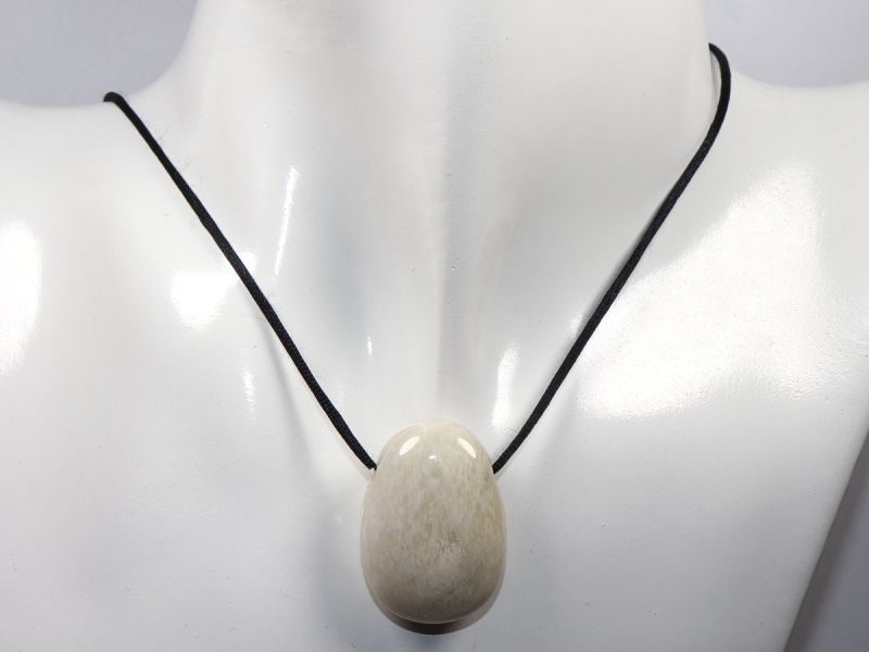 moonstone with cord or silver 925