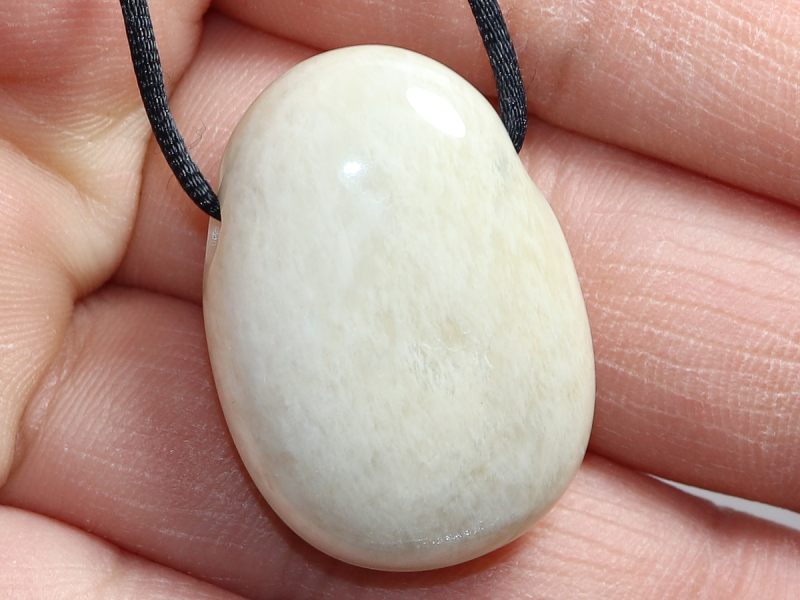 moonstone with cord or silver 925