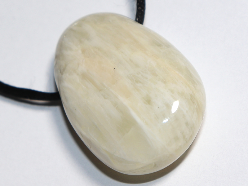 moonstone with cord or silver 925
