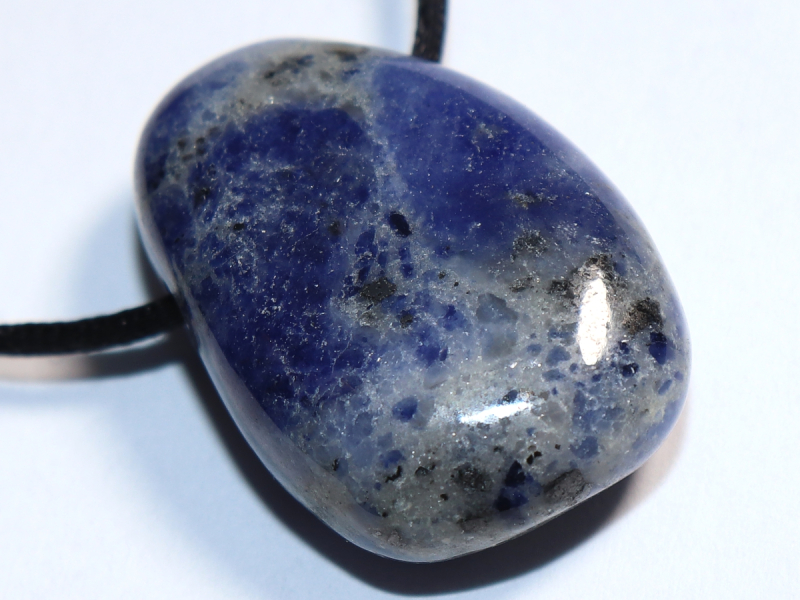 Sodalith mit Band oder Silber 925
