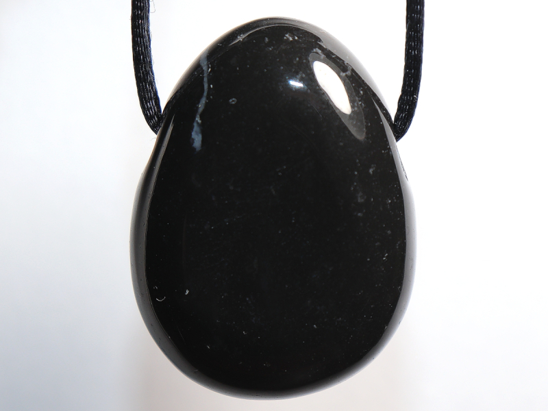 onyx with cord or silver 925