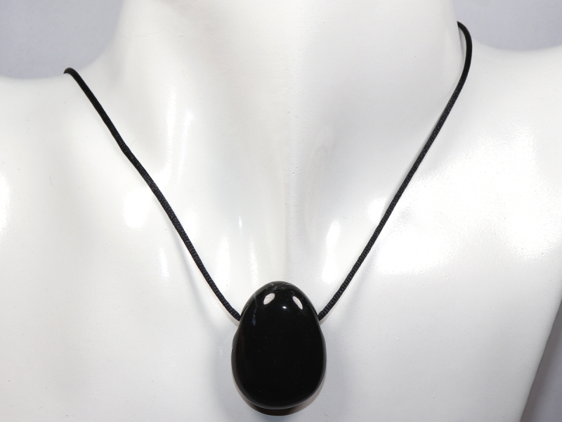 onyx with cord or silver 925