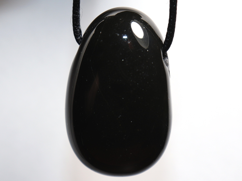 onyx with cord or silver 925