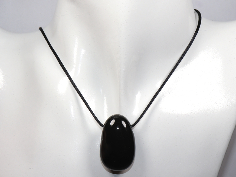 onyx with cord or silver 925