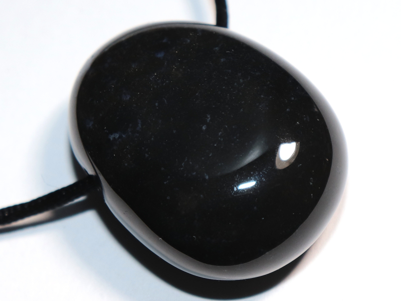 onyx with cord or silver 925