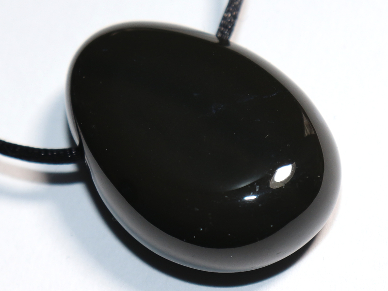 onyx with cord or silver 925