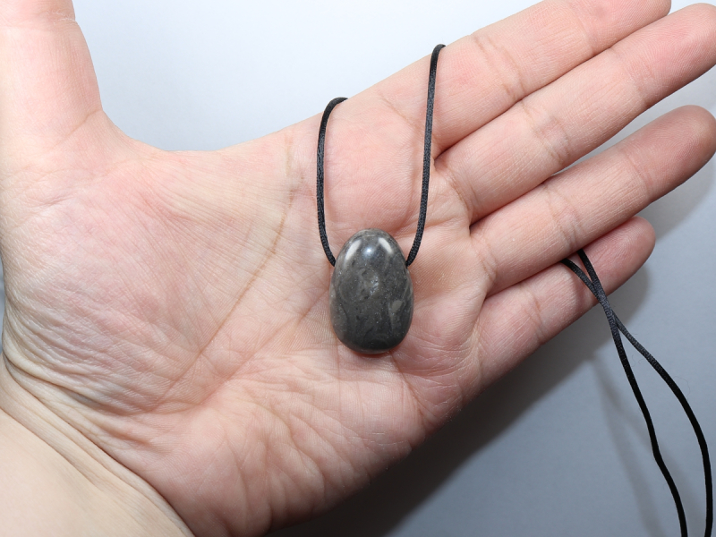stromatolite with cord or silver 925