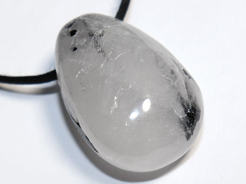 tourmaline quartz with cord or silver 925