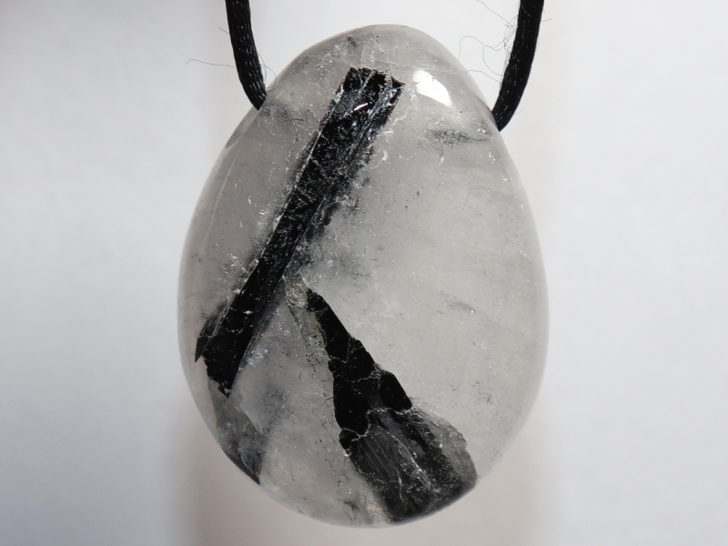 tourmaline quartz with cord or silver 925