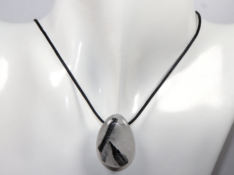 tourmaline quartz with cord or silver 925