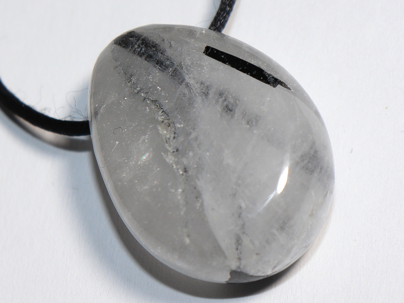 tourmaline quartz with cord or silver 925