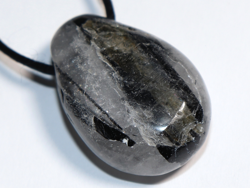tourmaline quartz with cord or silver 925