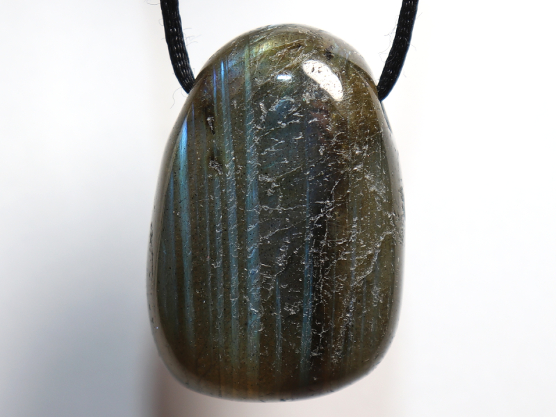 labradorite with cord or silver 925
